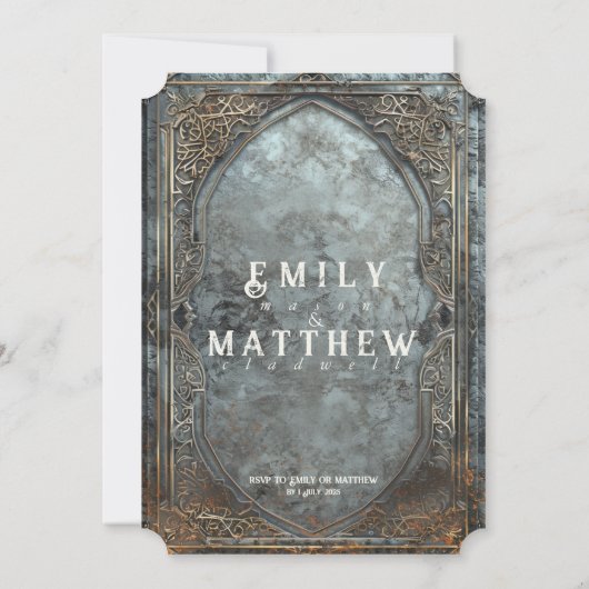 Faire-part de mariage d'Imaginaire Dwarven Splendo (Dos)