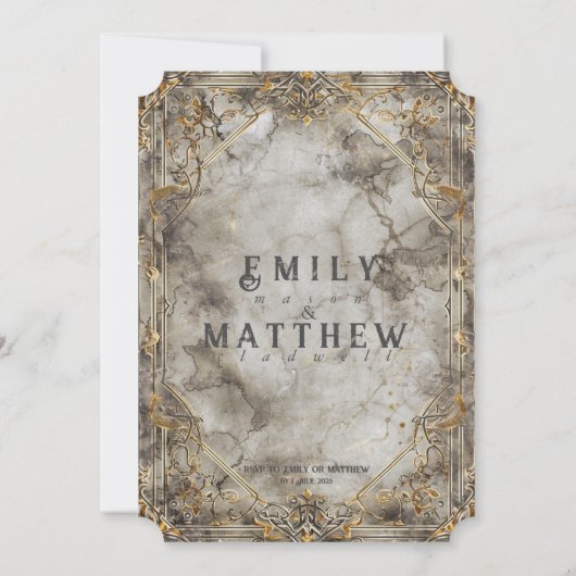 Faire-part de mariage d'Imaginaire Dwarven Splendo (Dos)