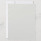 Faire-part de mariage d'impression bleue (Dos)