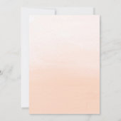 Faire-part de mariage d'impression florale aquarel (Dos)