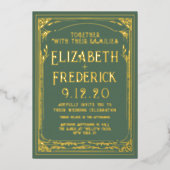 Faire-part de mariage d'impression vintage (Recto)