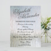 Faire-part de mariage d'indulgence argent (Debout devant)