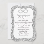 Faire-part de mariage d'infini diamant Parties sci (Devant)