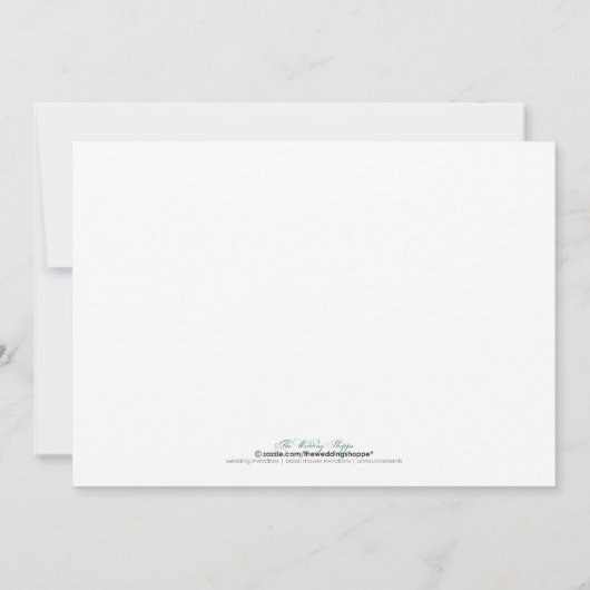 Faire-part de mariage d'inséparables (noir) (Dos)