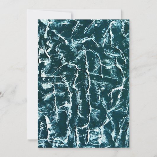 Faire-part de mariage d'inspiration océan (Dos)