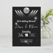 Faire-part de mariage Disco super (Debout devant)