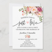 Faire-part de mariage discret et élégant 'Just Lov (Devant)