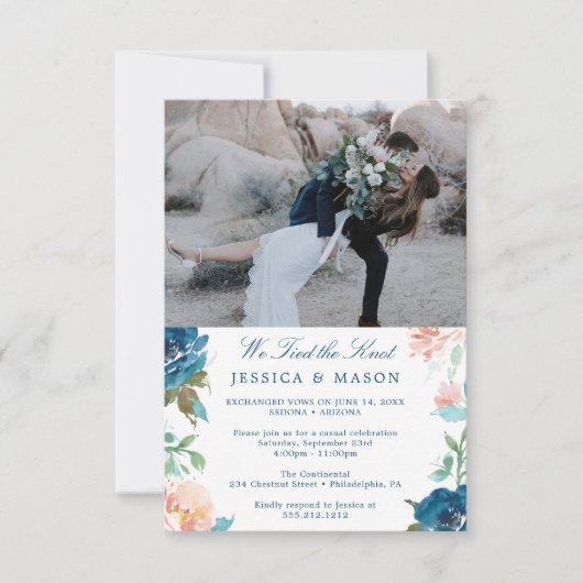 Faire-Part de Mariage Discrète et Élégant (Devant)