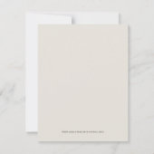 Faire-part de mariage d'ivoire budgétaire minimali (Dos)