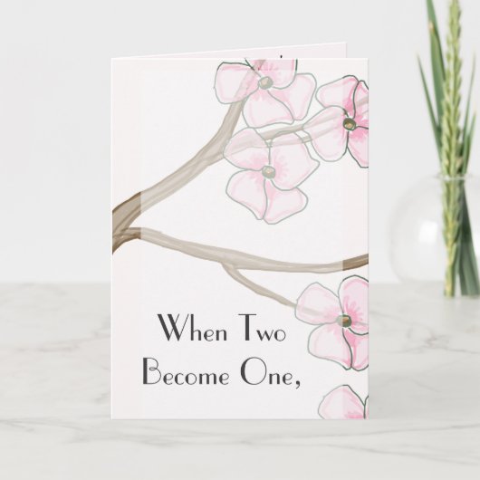 Faire-part de mariage Dogwood (Devant)