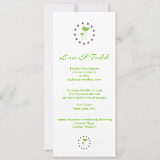 Faire-part de mariage d'oiseaux contemporain
