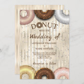 FAIRE-PART DE MARIAGE DONUT (Devant / Derrière)