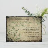 Faire-part de mariage Doodle vintage (Debout devant)