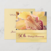 Faire-part de mariage d'or (Devant / Derrière)