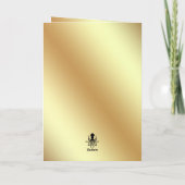 Faire-part de mariage d'or (Dos)