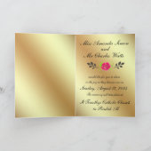 Faire-part de mariage d'or (Intérieur)