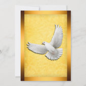 Faire-part de mariage d'or de colombes (Dos)