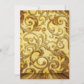 Faire-part de mariage d'or de contact de MIDAS (Dos)