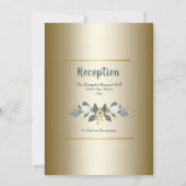 Faire-part de mariage d'or des Tulipes blanches (Dos)