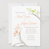 Faire-part de mariage d'orchidée (Devant)