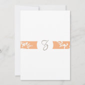 Faire-part de mariage d'orchidée (Dos)