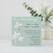 Faire-part de mariage d'orchidées (Debout devant)