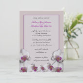 Faire-part de mariage d'orchidées (Debout devant)