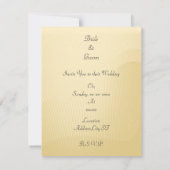 Faire-part de mariage doré (Dos)