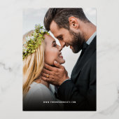 Faire-part de mariage double face avec photos (Verso)