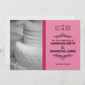 Faire-part de mariage Double Rose à conserver (Devant / Derrière)