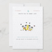 Faire-part de mariage d'ours panda (Dos)