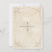 Faire-part de mariage Dragon et Loup (Dos)