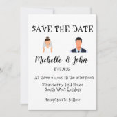 Faire-part de mariage drôle (Devant)