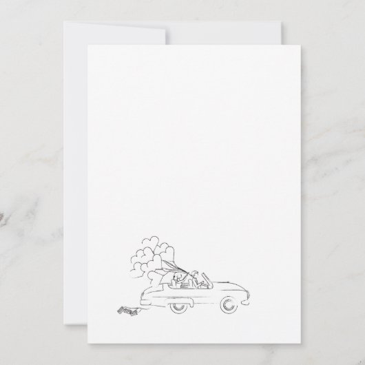 Faire-part de mariage drôle (Dos)