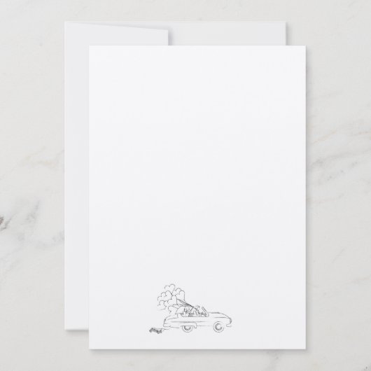 Faire-part de mariage drôle (Dos)