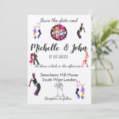 Faire-part de mariage drôle  (Debout devant)