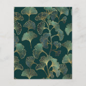 Faire-part de mariage du budget de la feuille de g (Dos)