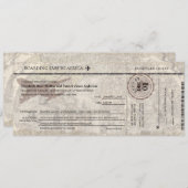 Faire-part de mariage du col de l'Afrique (Devant / Derrière)