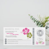 Faire-part de mariage du col de l'embarquement (Debout devant)