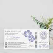 Faire-part de mariage du col de l'embarquement (Debout devant)