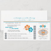 Faire-part de mariage du col de l'embarquement (Devant / Derrière)