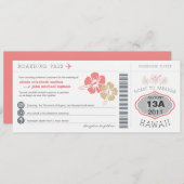 Faire-part de mariage du col de l'embarquement (Devant / Derrière)