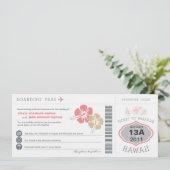 Faire-part de mariage du col de l'embarquement (Debout devant)