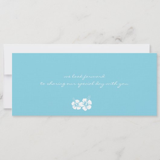 Faire-part de mariage du col de l'embarquement (Dos)