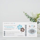 Faire-part de mariage du col de l'embarquement (Debout devant)