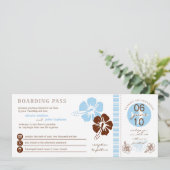 Faire-part de mariage du col de l'embarquement (Debout devant)