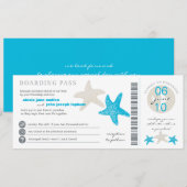 Faire-part de mariage du col de l'embarquement (Devant / Derrière)