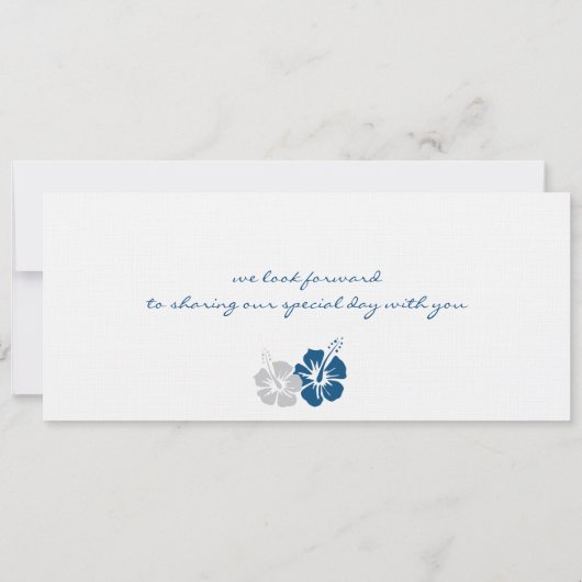 Faire-part de mariage du col de l'embarquement gre (Dos)