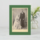 Faire-Part de Mariage du Couple Heureux (Debout devant)