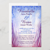 Faire-part de mariage du feu et de glace (Devant / Derrière)